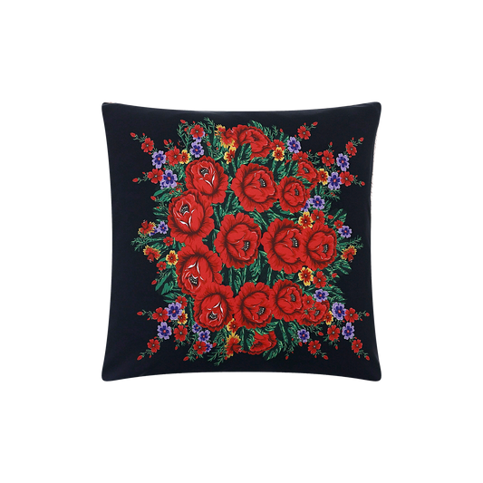 CH27/ Floral Embroidered Cushion
