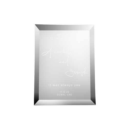 Welcome Radiance Mirror