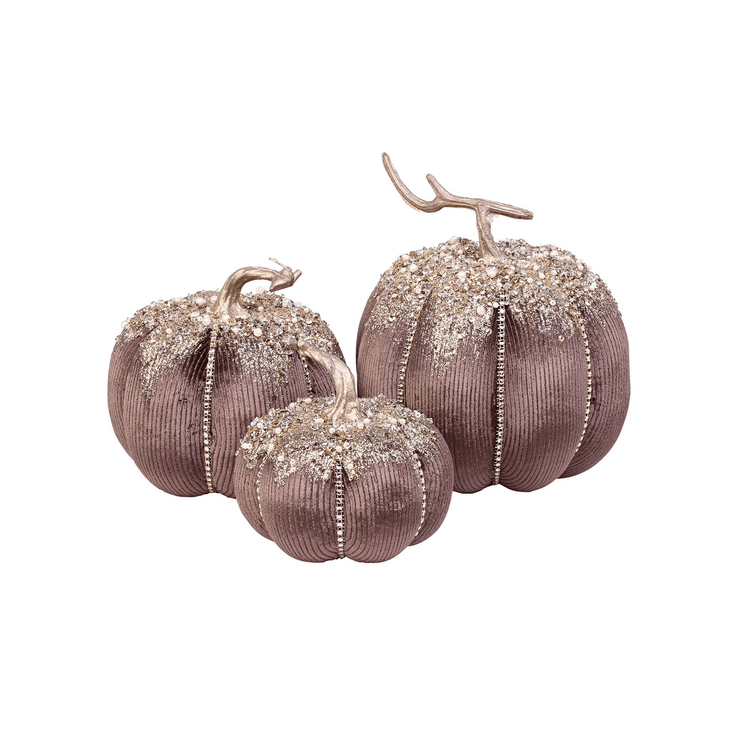 Pumpkin Velvet Accent Set