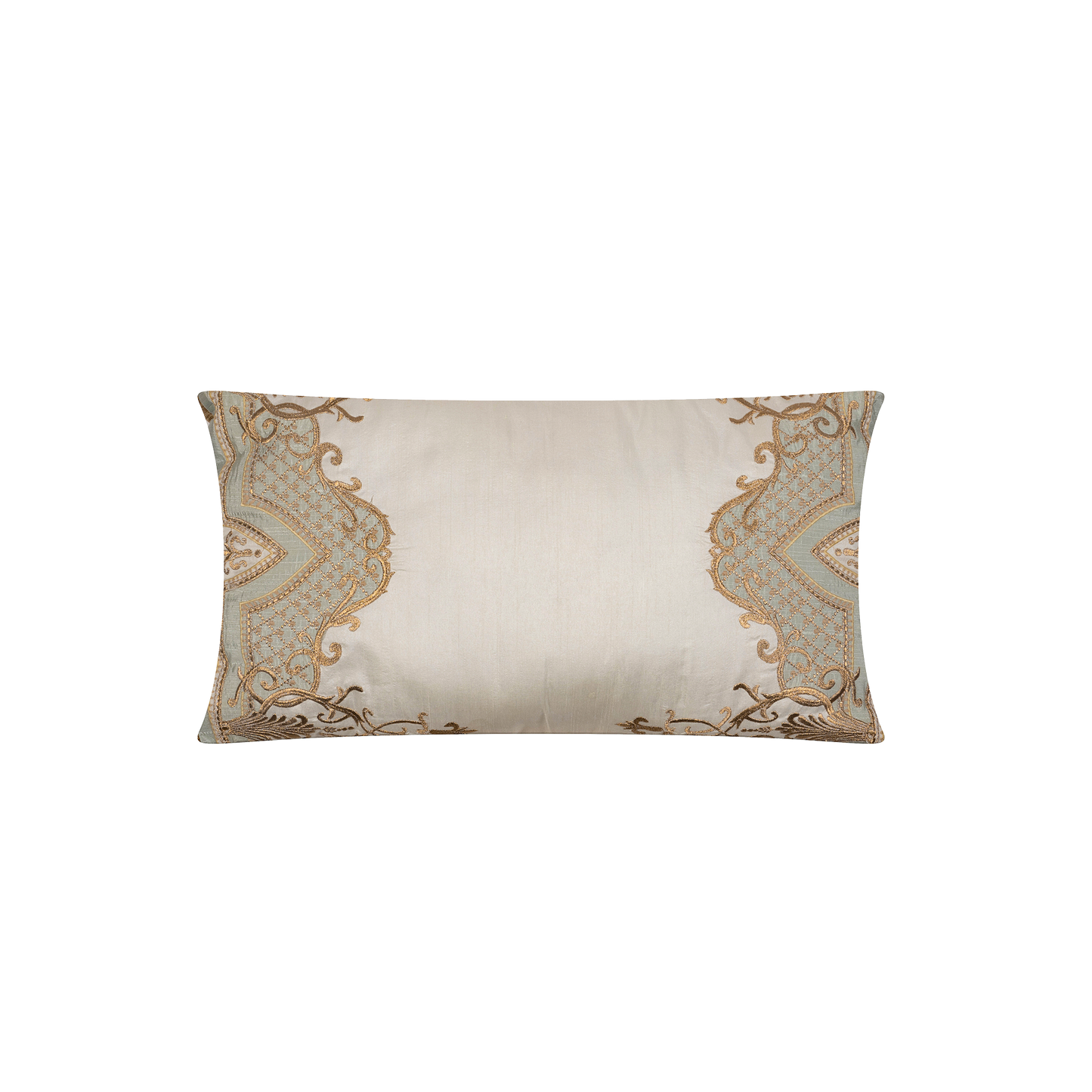 CH55/ Motif Embroidered Lumbar Cushion