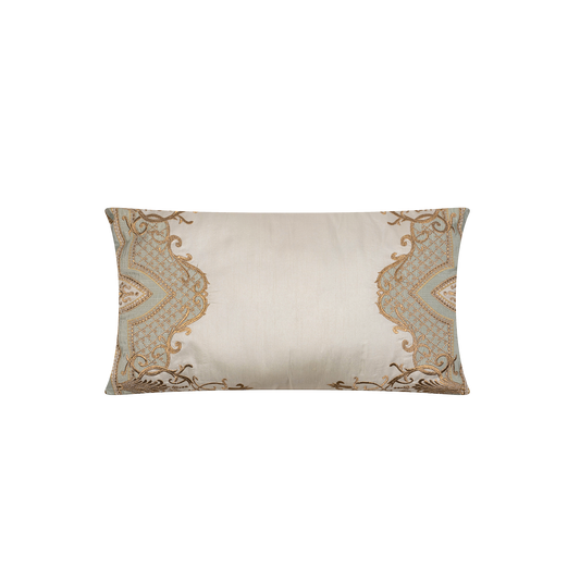 CH55/ Motif Embroidered Lumbar Cushion