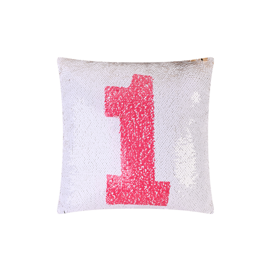 CH01/ "1" Sequin Cushion