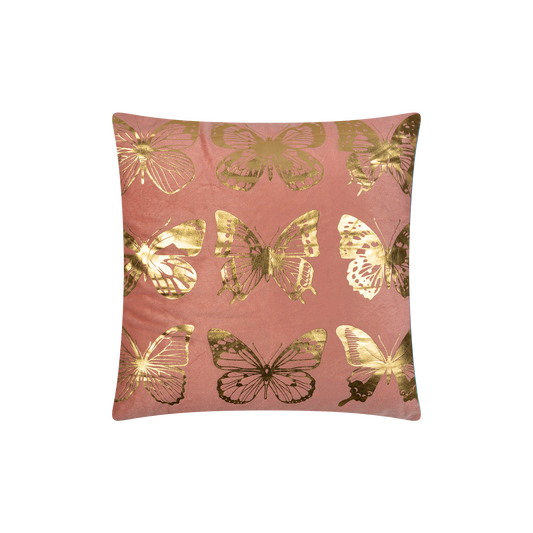 CH17/ Gold Butterflies Cushion