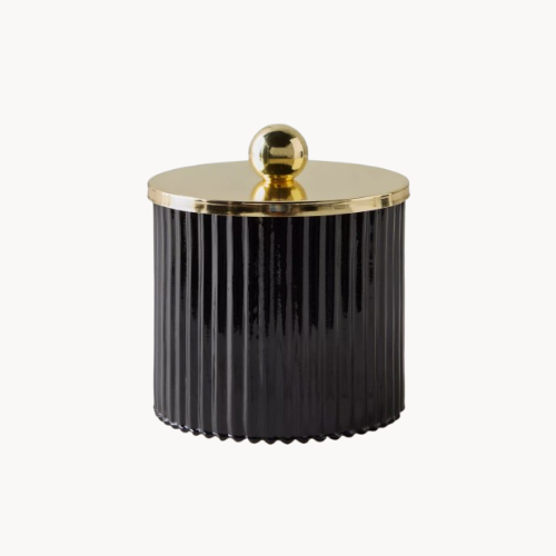 Noir Stripe Vase